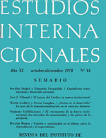 												Ver Vol. 11 Núm. 44 (1978): Octubre - Diciembre
											